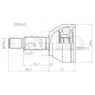 ШРУС внешний UNIO CVJ-20045 VYRCO X 1441320473