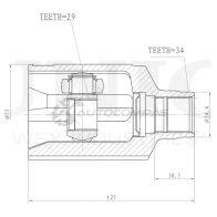 ШРУС внутренний UNIO 1441320536 IL ZI8MM CVJ-30171