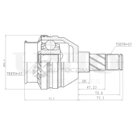 ШРУС внутренний UNIO CVJ-30161 PU ATO8H 1441320596