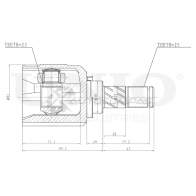 ШРУС внутренний UNIO UF82P Q3 1441320609 CVJ-30076