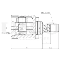 ШРУС внутренний UNIO 9MM IT CVJ-30101 1441320631