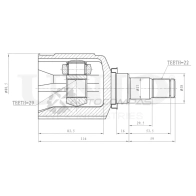 ШРУС внутренний UNIO CVJ-30073 YN 99PI 1441320635