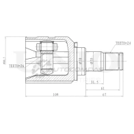 ШРУС внутренний UNIO CVJ-30166 5BB82 9 1441320647