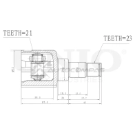 ШРУС внутренний левый UNIO CVJ-30054 1441320681 0 V3BD