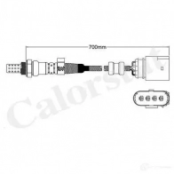 Лямбда зонд, кислородный датчик CALORSTAT BY VERNET 3531650016679 ls140080 N 3CVK Audi A2 (8Z) 1 2000 – 2005