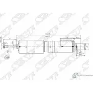 Амортизатор задний SAT 1422888568 UVUD0 DY K5H ST4853169607SE
