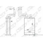 Радиатор печки, теплообменник салона SAT 7H7 M25 1422825780 STTY673950 ZXWFN8