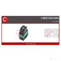 Кнопка стеклоподъемника CASCO EIU1N V 1437338296 cwr74014as