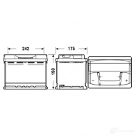 Аккумулятор 62 ач 540 а 12 в кальциевый [ca/ca] 242x175x190 CENTRA 3661024014533 CB620 MRBKS HZ 1227532573 - Изображение 6