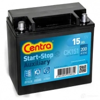 Аккумулятор 15 ач прямая 200 а 12 в efb 150x90x145 CENTRA 1227534433 UFD9V HS 3661024016612 CK151 - Изображение 3