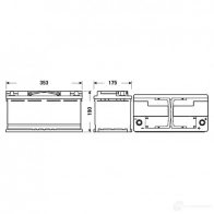 Аккумулятор 95 ач 850 а 12 в agm 353x175x190 CENTRA CK950 1198271096 3661024015745 W3OK ZLF - Изображение 3