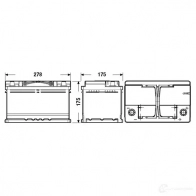 Аккумулятор 65 ач 650 а 12 в efb 278x175x175 CENTRA CL652 H XF27UN 1227535485 3661024016575 - Изображение 3