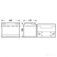 Аккумулятор 60 ач 680 а 12 в agm 242x175x190 CENTRA 1194269593 CK600 027A GM 560901068 - Изображение 3