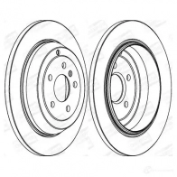 Тормозной диск CHAMPION Mercedes M-Class (W164) 2 Кроссовер 3.0 ML 280 CDI 4 matic (1620) 190 л.с. 2005 – 2009 4060426068134 B7FAW U 562324CH