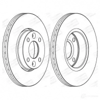 Тормозной диск CHAMPION 4060426067472 Nissan Tiida (C11) 1 Хэтчбек 1.8 126 л.с. 2007 – 2011 562268CH T BNC2IS