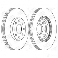 Тормозной диск CHAMPION 4060426067793 562304CH Opel Corsa (D) 4 Хэтчбек 1.2 LPG (L08. L68) 83 л.с. 2011 – 2014 4T AAFGL