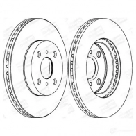 Тормозной диск CHAMPION 4060426066864 562455CH 8V6E2 14 1208720589