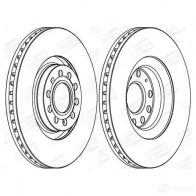 Тормозной диск CHAMPION Audi A6 (C5) 2 Универсал 2.7 T 230 л.с. 1999 – 2005 4060426068967 562978CH-1 H THKW