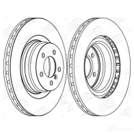 Тормозной диск CHAMPION 4060426069018 Land Rover Range Rover 3 (L322) 2002 – 2012 563022CH-1 3QT BFY