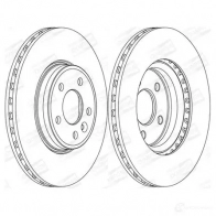 Тормозной диск CHAMPION 4060426067021 562466CH F0 B7Y Audi A5 (F57) 2 Кабриолет 35 TDI Mild Hybrid 163 л.с. 2019 – 2024