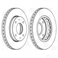 Тормозной диск CHAMPION 4060426066901 562459CH Hyundai Matrix (FC) 1 Минивэн 1.5 CRDi 82 л.с. 2001 – 2010 QADO DX