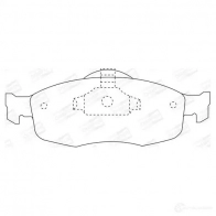 Тормозные колодки дисковые, комплект CHAMPION 571832CH Ford Scorpio 2 (FE, GFR, GGR) Универсал 2.5 TD 125 л.с. 1996 – 1998 4060426039943 RB1GK 5