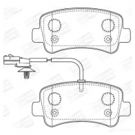 Тормозные колодки дисковые, комплект CHAMPION 573359CH Renault Master (EV) 3 Кабина с шасси 2.3 dCi 145 FWD (EV0E. EV0F) 146 л.с. 2010 – 2024 4060426045746 Y SXPRG