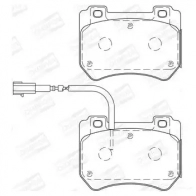Тормозные колодки дисковые, комплект CHAMPION 4060426045135 R PVFAB7 1208736315 573309CH - Изображение 1