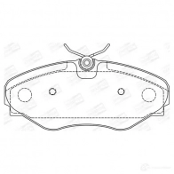 Тормозные колодки дисковые, комплект CHAMPION 573099CH 4060426044978 Renault Avantime (DE0) 1 Минивэн 3.0 V6 (DE04. DE0T) 207 л.с. 2001 – 2003 I6YDD 1Z
