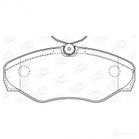 Тормозные колодки дисковые, комплект CHAMPION 3 NLIPE 573058CH 1208733165 4060426042011 - Изображение 1