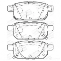 Тормозные колодки дисковые, комплект CHAMPION IROJ7 NL 4060426046040 Suzuki Vitara (LY) 4 Кроссовер 573384CH