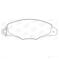 Тормозные колодки дисковые, комплект CHAMPION 573004CH 1208732305 4060426040581 Q2RDT BY - Изображение 1