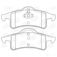 Тормозные колодки дисковые, комплект CHAMPION Jeep Grand Cherokee (WJ, WG) 2 Внедорожник 4.7 V8 4x4 223 л.с. 1999 – 2005 573374CH 4060426047054 FXYS 6R