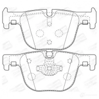 Тормозные колодки дисковые, комплект CHAMPION 3 0F1XG 4060426046521 573354CH Bmw 4 (F36) 1 Гранд Купе 3.0 440 i xDrive 326 л.с. 2016 – 2024