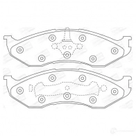 Тормозные колодки дисковые, комплект CHAMPION 1417226569 3BW 494U 573713CH 4060426040031