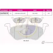 Колодки тормозные дисковые 4U 1422951431 4UP04215 TW4GQ V Q1RT9