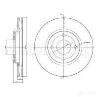 Тормозной диск CIFAM 8001259c RZPF Q 8032747100592 Nissan Cube