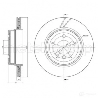 Тормозной диск CIFAM Z4HG LEU 8032747040089 800813c Bmw X3 (E83) 1 Кроссовер 2.0 i 150 л.с. 2005 – 2008