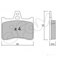 Тормозные колодки, комплект CIFAM 20 389 Citroen Xantia 1 (X1, X2) Универсал 1.9 Turbo D 90 л.с. 1995 – 2003 23161 8225310