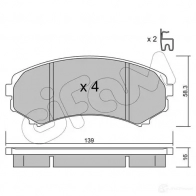 Тормозные колодки, комплект CIFAM 2 3488 24066 2467969 8223990