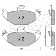 Тормозные колодки, комплект CIFAM 8226340 Renault Laguna (B56) 1 Хэтчбек 2.0 114 л.с. 1995 – 2001 21965 2 1964