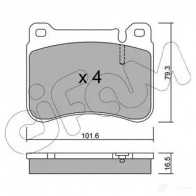 Тормозные колодки, комплект CIFAM Mercedes C-Class (S203) 2 Универсал 1.8 C 180 Kompressor (2046) 143 л.с. 2002 – 2007 23 945 8226680 HLG8RU