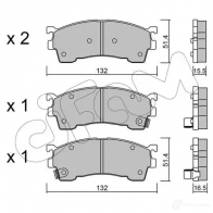 Тормозные колодки, комплект CIFAM Mazda Premacy (CP) 1 Минивэн 2.0 TD 90 л.с. 1999 – 2000 8222231 24 004 24005