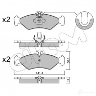 Тормозные колодки, комплект CIFAM 8225710 Mercedes Sprinter (901, 902) 1 Автобус 2.9 212 D 122 л.с. 1995 – 2000 2 1621 21622