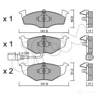 Тормозные колодки, комплект CIFAM 218 66 8222063 Skoda Fabia (6Y3) 1 Седан 21868