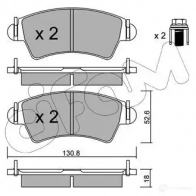 Тормозные колодки, комплект CIFAM 8223130 23333 233 32 Citroen Xsara 1 (N0) Купе 1.9 D 68 л.с. 1998 – 2000