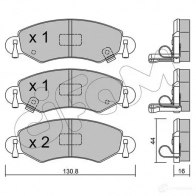 Тормозные колодки, комплект CIFAM 23254 2 3253 Suzuki Wagon R Plus (MM) 2 Хэтчбек 1.3 (RB 413) 76 л.с. 2000 – 2004 8223390