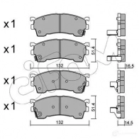 Тормозные колодки, комплект CIFAM 21755 8222230 2467713 217 54