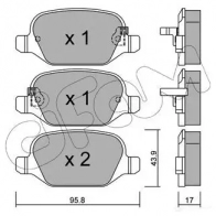 Тормозные колодки, комплект CIFAM Fiat 500L (351, 2) 1 Хэтчбек 0.9 105 л.с. 2012 – 2025 256 52 25653 8223244