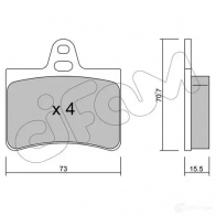 Тормозные колодки, комплект CIFAM 8223330 Citroen C5 1 (DE, PF3) Универсал 2.0 HDi (DERHSB. DERHSE) 107 л.с. 2001 – 2004 TZNEQU 233 05